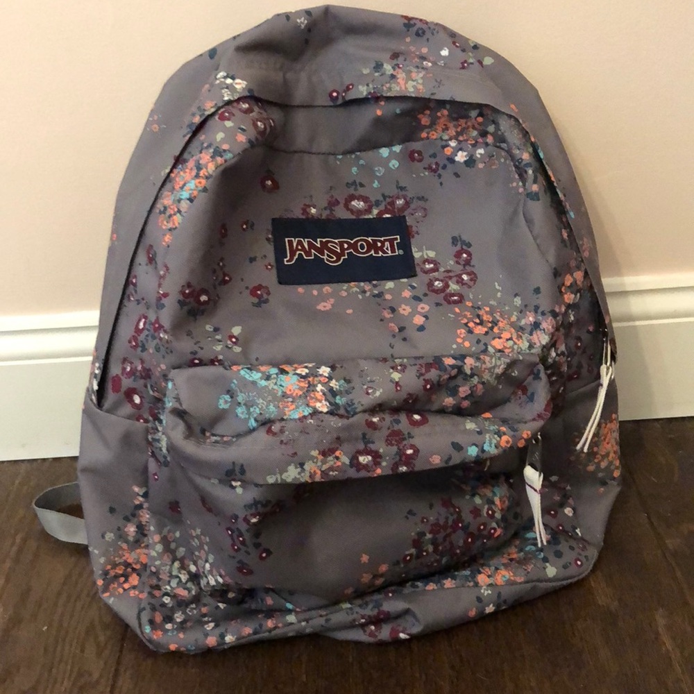 Grey/Floral school backpack!